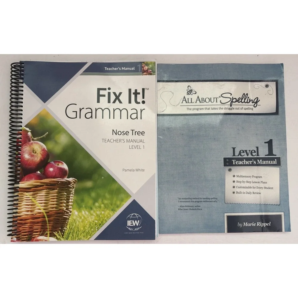 Fix It! Grammar: the Nose Tree All About Spelling Homeschool Level 1 Book Lot